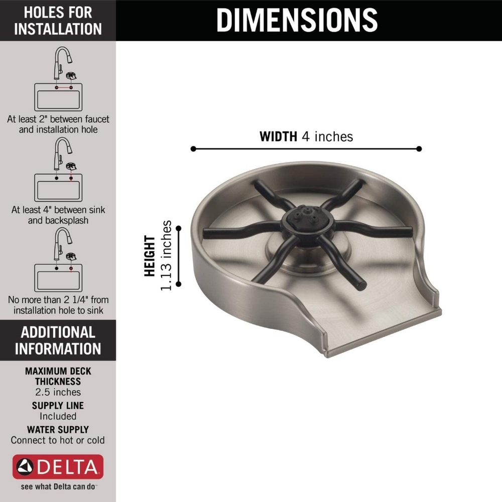 Delta Glass Rinser - Picture 4 of 6